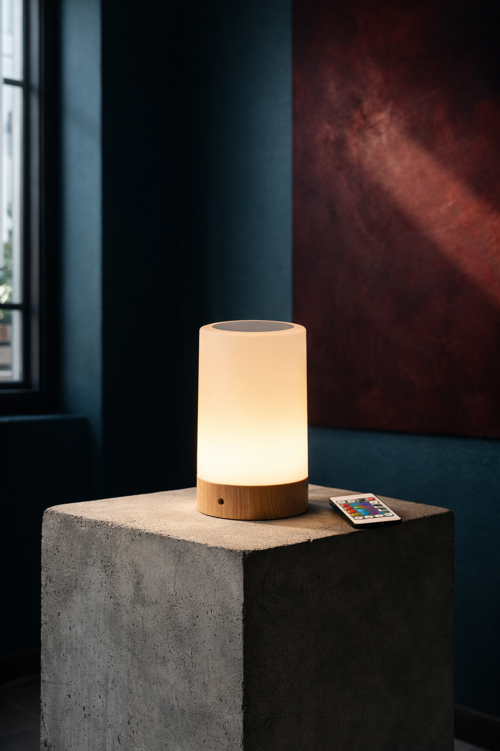 Touch Bedside Light, Bedroom Night Light, Dimmable Desk Light, Remote Control 13 Color Changing Light, Timed Shutdown, USB Charge